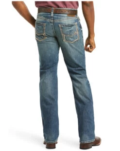 Ariat Men's M5 Ridgeline Medium Wash Slim Straight Jeans -Western Cowboy World 010C80 GR P2