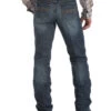 Cinch Men's Silver Label Dark Wash Mid Rise Slim Straight Performance Jeans -Western Cowboy World 010J31 L7 P1