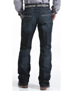 Cinch Men's Carter 2.4 Dark Wash Mid Rise Relaxed Bootcut Performance Jeans