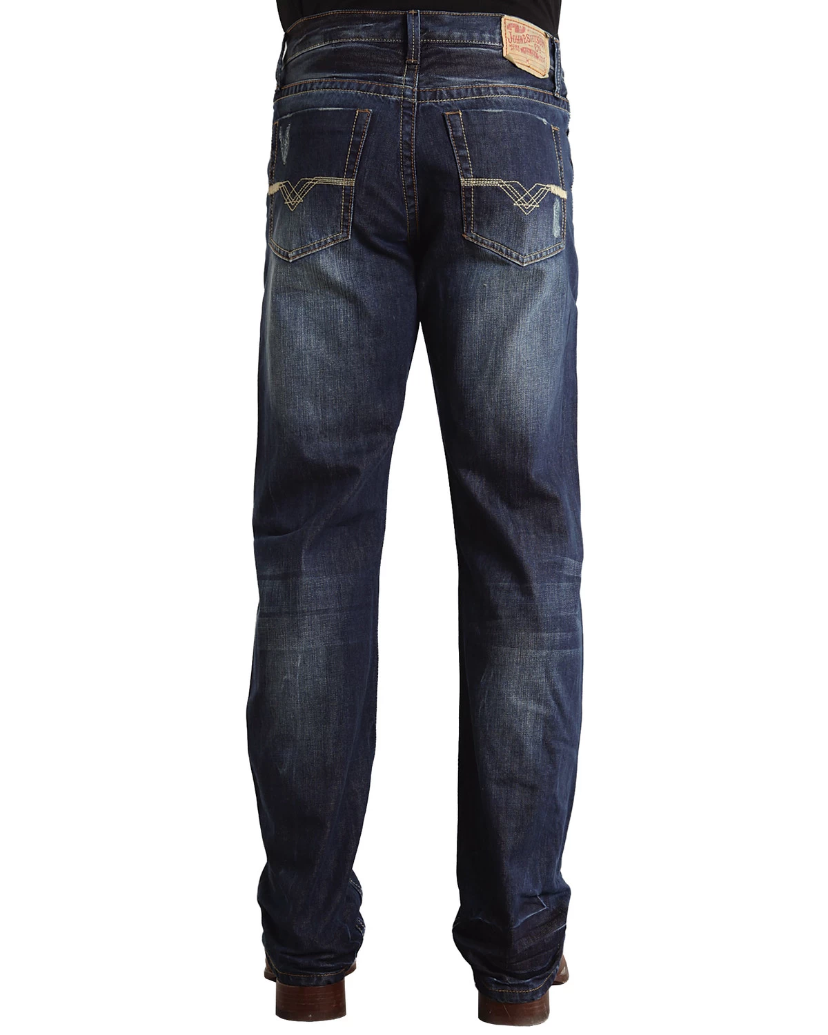 Stetson Modern Fit "V" Stitched Jeans - Big & Tall 3 Stetson Modern Fit "V" Stitched Jeans - Big & Tall