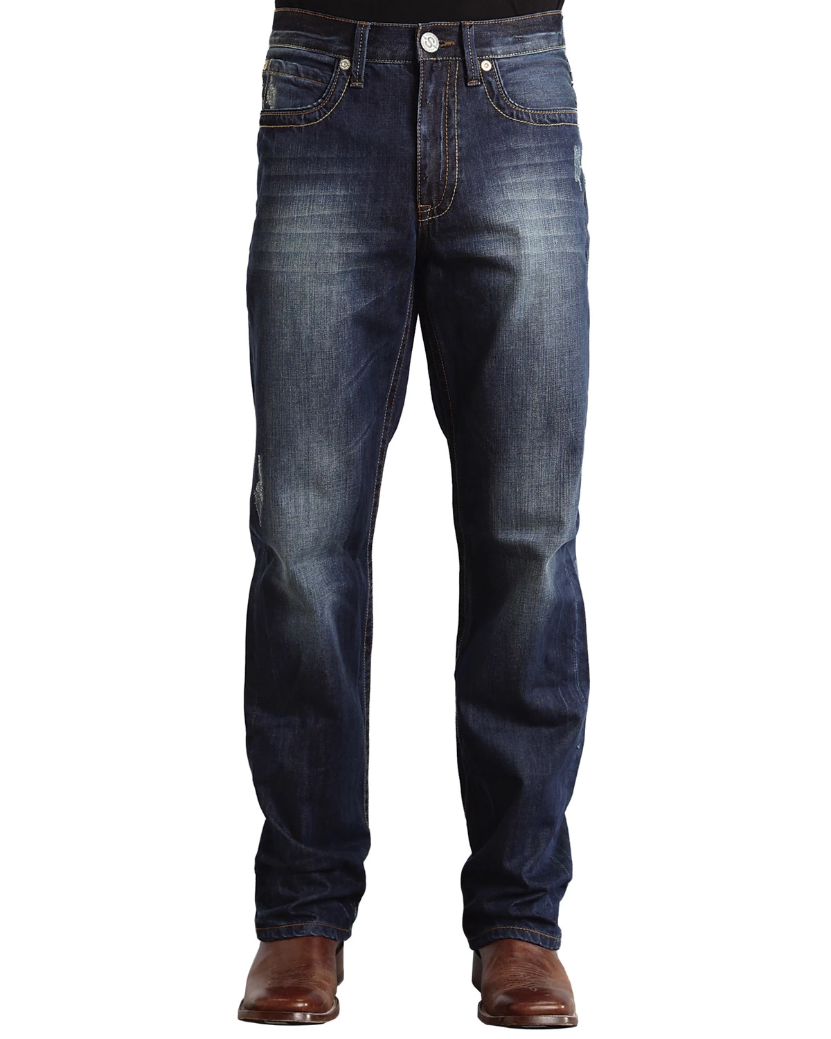 Stetson Modern Fit "V" Stitched Jeans - Big & Tall 5 Stetson Modern Fit "V" Stitched Jeans - Big & Tall - Image 3