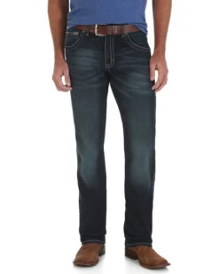 Wrangler Retro Men's Lakeport Straight Leg Jeans - Slim Fit - Big & Tall -Western Cowboy World 013917 N9 P2