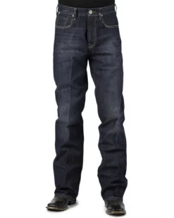 Stetson Men's 1312 Relaxed Fit Bootcut Jeans With Flag Detail - Big & Tall -Western Cowboy World 013946 N9 P2