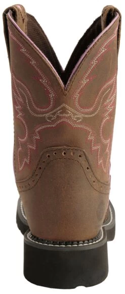 Justin Gypsy Women's Wanette 8" EH Work Boots - Steel Toe -Western Cowboy World 045N66 BR BK