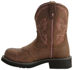 Justin Gypsy Women's Wanette 8" EH Work Boots - Steel Toe -Western Cowboy World 045N66 BR LT