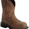 Justin Gypsy Women's Wanette 8" EH Work Boots - Steel Toe -Western Cowboy World 045N66 BR P1