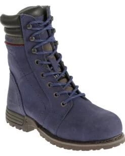 Caterpillar Women's Purple Echo Waterproof Work Boots - Steel Toe