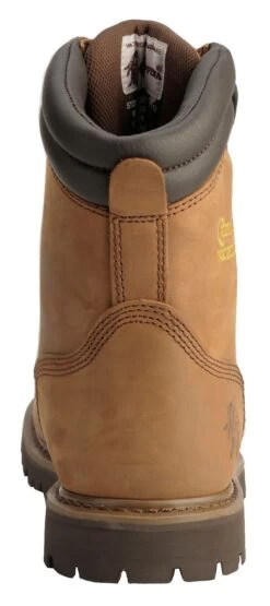 Chippewa Men's Heavy Duty Waterproof & Insulated Aged Bark 8" Work Boots - Steel Toe -Western Cowboy World 050G26 D7 BK