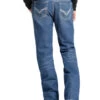 Rock & Roll Denim Men's FR Medium Wash Double Barrel Relaxed Fit Bootcut Jeans