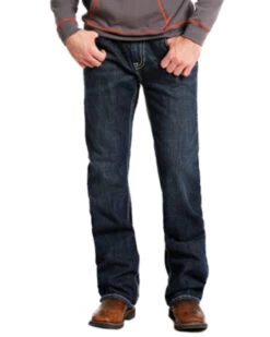 Rock & Roll Denim Men's FR Double Barrel Relaxed Fit Bootcut Jeans -Western Cowboy World 0864K2 88 P2