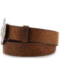 Cody James Men's Bronc Buckle Tooled Leather Belt -Western Cowboy World 1202H7 22 D3