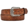 3D Men's Vintage Ostrich Print Leather Belt -Western Cowboy World 120H18 22 P1