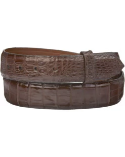 Lucchese Men's Sienna Caiman Ultra Belly Leather Belt -Western Cowboy World 120V87 AG P2