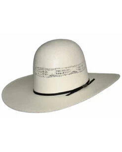 Hat Biz Men's Natural Open Bangora Straw Western Hat