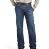 Ariat Men's FR M4 Medium Wash Relaxed Basic Bootcut Jeans - Big -Western Cowboy World 2000144562 402 P1