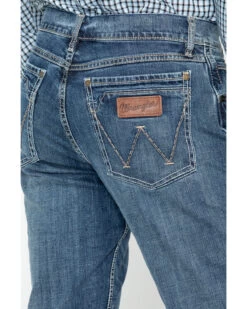Wrangler Retro Men's Layton Medium Wash Low Rise Slim Bootcut Jeans - Tall -Western Cowboy World 2000170000 402 P5