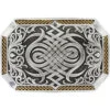 Montana Silversmiths Men's Silver Antiqued Celtic Knot Buckle 1 Montana Silversmiths Men's Silver Antiqued Celtic Knot Buckle -Western Cowboy World 2000226510 040 P1