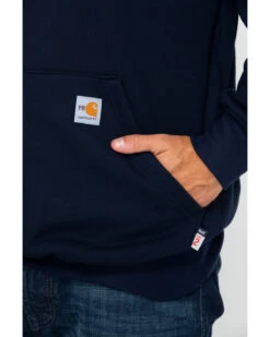 Carhartt Men's FR Hooded Pullover Solid Work Sweatshirt - Big & Tall -Western Cowboy World 2000226560 410 P5