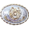Western Express Men's Small Horsehead And Horseshoe Belt Buckle 1 Western Express Men's Small Horsehead And Horseshoe Belt Buckle -Western Cowboy World 2000232035 040 P1