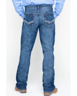 Cinch Men's Ian Dark Stonewash Slim Fit Boot Cut Jeans