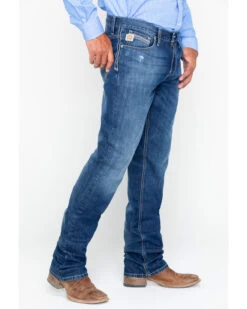 Cinch Men's Ian Dark Stonewash Slim Fit Boot Cut Jeans -Western Cowboy World 2000240164 402 P4