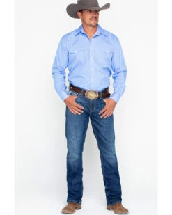 Cinch Men's Ian Dark Stonewash Slim Fit Boot Cut Jeans -Western Cowboy World 2000240164 402 P6