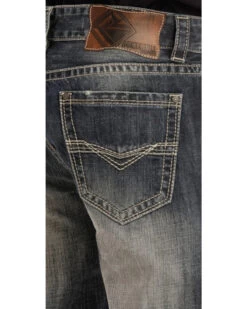Rock & Roll Denim Men's Double Barrel Small "V" Straight Leg Jeans -Western Cowboy World 2000241161 402 D1