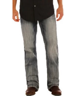 Rock & Roll Denim Men's Double Barrel Small "V" Straight Leg Jeans -Western Cowboy World 2000241161 402 P2