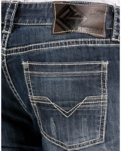 Rock & Roll Denim Men's Reflex Pistol Straight Leg Jeans -Western Cowboy World 2000241163 402 D1