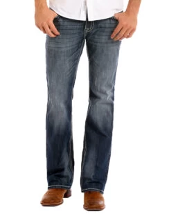 Rock & Roll Denim Men's Reflex Pistol Straight Leg Jeans -Western Cowboy World 2000241163 402 P2