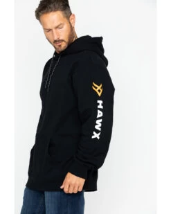Hawx Men's Logo Sleeve Hooded Work Sweatshirt -Western Cowboy World 2000250106 001 P4