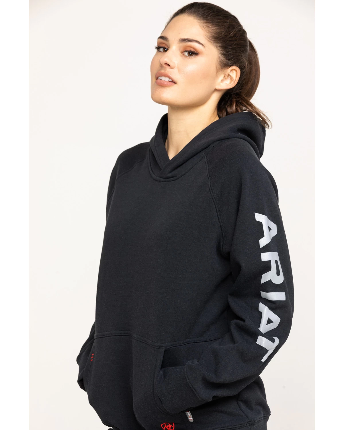 Ariat Women's FR Primo Fleece Logo Hooded Sweatshirt 5 Ariat Women's FR Primo Fleece Logo Hooded Sweatshirt - Image 3