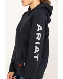 Ariat Women's FR Primo Fleece Logo Hooded Sweatshirt 11 Ariat Women's FR Primo Fleece Logo Hooded Sweatshirt -Western Cowboy World 2000281181 001 P4