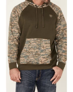 Ariat Men's Camo Patriot Hooded Sweatshirt 10 Ariat Men's Camo Patriot Hooded Sweatshirt -Western Cowboy World 2000281580 300 P3