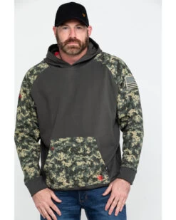 Ariat Men's FR Durastretch Camo Patriot Work Hooded Sweatshirt