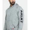 Ariat Men's FR Primo Fleece Logo Hooded Work Sweatshirt -Western Cowboy World 2000281958 070 P1