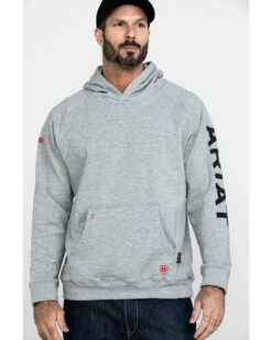 Ariat Men's FR Primo Fleece Logo Hooded Work Sweatshirt 10 Ariat Men's FR Primo Fleece Logo Hooded Work Sweatshirt -Western Cowboy World 2000281958 070 P3
