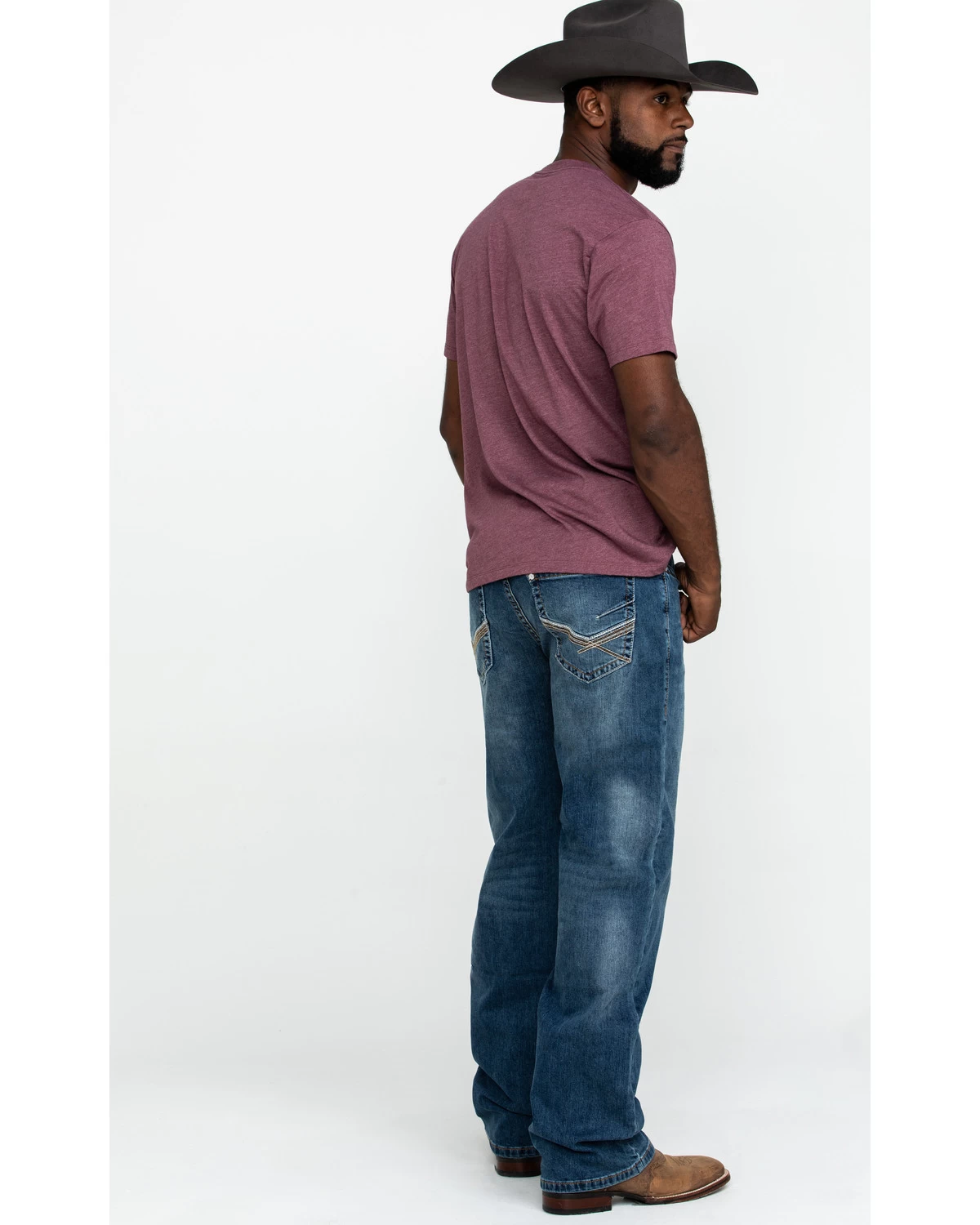 Rock & Roll Denim Men's X Stitch Double Barrel Relaxed Straight Jeans 3 Rock & Roll Denim Men's X Stitch Double Barrel Relaxed Straight Jeans