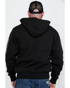 Wolverine Men's FR Logo Sleeve Zip-Up Work Hoodie -Western Cowboy World 2000286843 001 P2