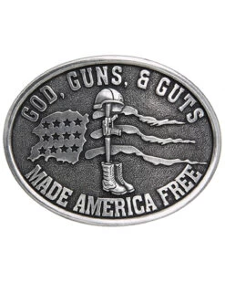 Cody James Men's God, Guns, & Guts Made America Free Buckle