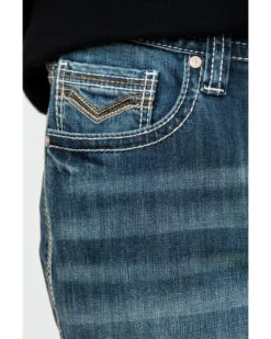Rock & Roll Cowboy Men's Reflex Double Barrel Relaxed Bootcut Jeans -Western Cowboy World 2000289965 400 P4