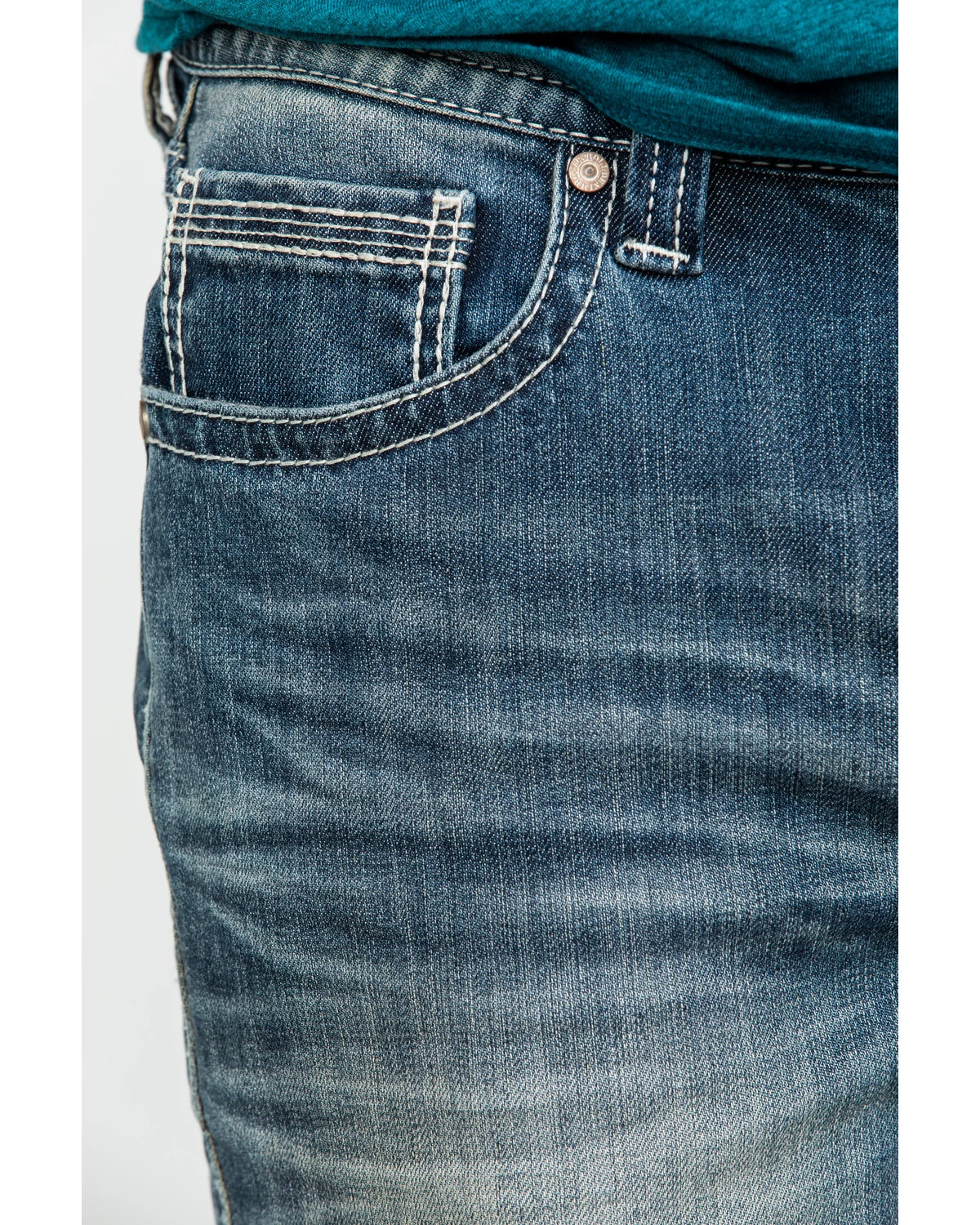 Rock & Roll Denim Men's Reflex Double Barrel Vintage Stretch Relaxed Straight Jeans 6 Rock & Roll Denim Men's Reflex Double Barrel Vintage Stretch Relaxed Straight Jeans - Image 4