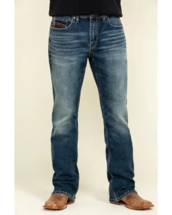 Cody James Core Men's Sundance Medium Wash Stretch Slim Bootcut Jeans -Western Cowboy World 2000290857 400 P2