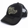 Moonshine Spirit Men's White On Black Logo Print Mesh Ball Cap -Western Cowboy World 2000291209 001 P1