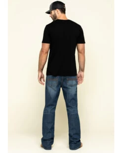 Cody James Men's Wolftooth Medium Wash Stretch Relaxed Bootcut Jeans -Western Cowboy World 2000295737 400 P5