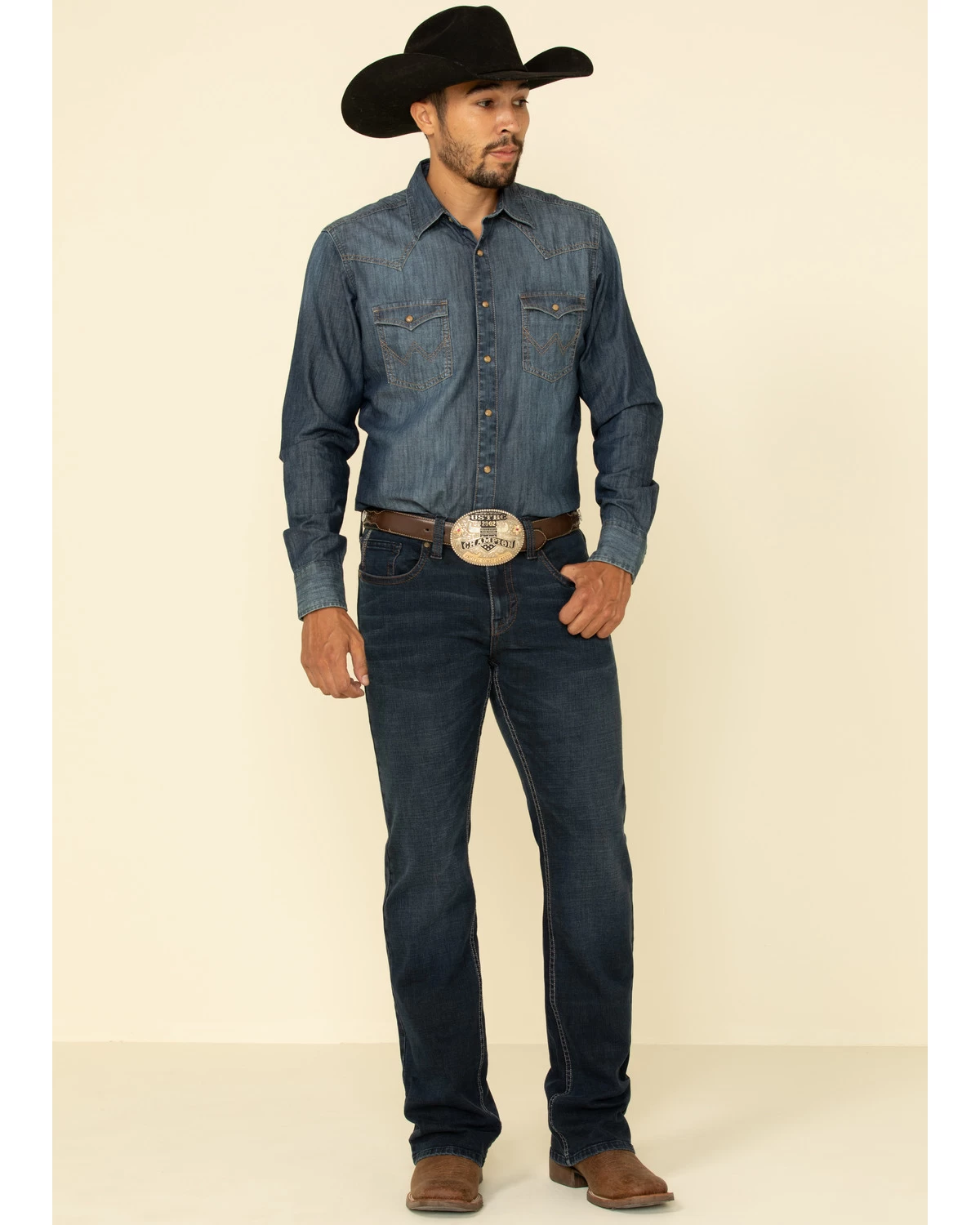 Cody James Men's Switchback Dark Wash Stretch Slim Bootcut Jeans 3 Cody James Men's Switchback Dark Wash Stretch Slim Bootcut Jeans