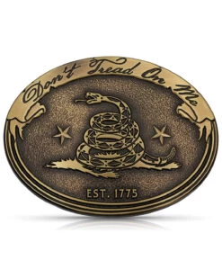 Montana Silversmiths Men's Don'e Tread On Me Gadsden Buckle