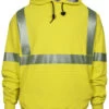 National Safety Apparel Men's 2X-3X FR Vizable Hi-Vis Waffle Weave Hooded Work Sweatshirt - Tall -Western Cowboy World 2000315725 730 P1