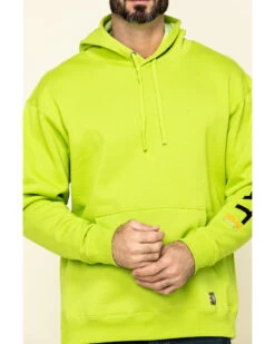 Ariat Men's Lime Heather Rebar Graphic Hooded Work Sweatshirt -Western Cowboy World 2000322153 300 P4
