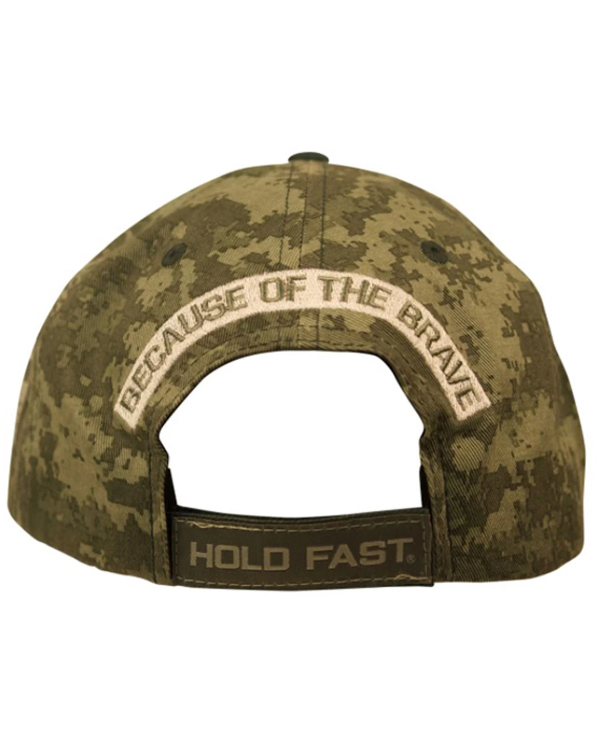Hold Fast Men's Land Of The Free Camo Print Ball Cap 4 Hold Fast Men's Land Of The Free Camo Print Ball Cap - Image 2